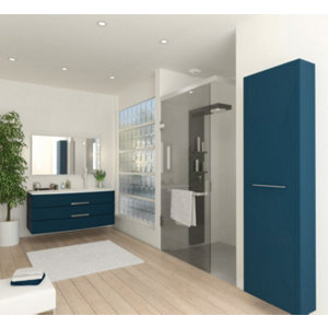 Kit Bahia Curve bain ou Cellier Ø 80 mm - bouche hygroréglable + raccord + collier