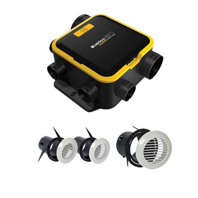 Kit VMC simple flux autoréglable compact EasyHome avec grilles BIP - vue 2
