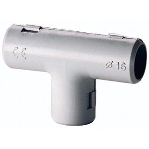 Lot de 10 Tés de dérivation PVC IRL Ø 16mm