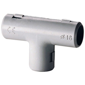 Lot de 10 tés pour conduits Ø 20 mm