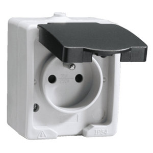 Prise 2P+T étanche