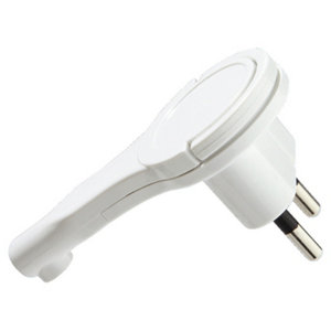 Fiche électrique mâle 2 pôles plate 6A