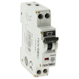 Disjoncteur 3 kA à vis 2A phase neutre