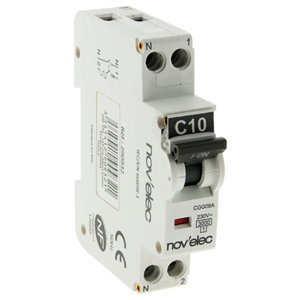 Disjoncteur 3 kA à vis 10A phase neutre