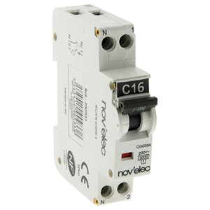 Disjoncteur 3 kA à vis 16A phase neutre