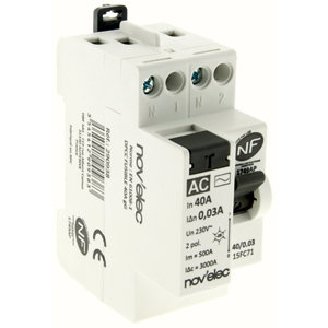 Interrupteur différentiel 30 mA 40A type AC