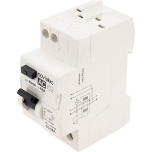 Interrupteur différentiel 30 mA 63A type AC blanc