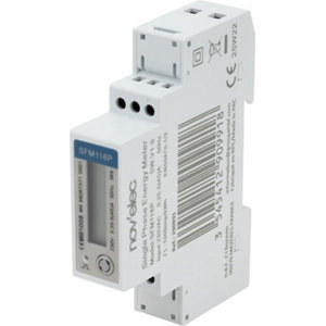 Compteur électrique MID écran LCD 45A 230v blanc