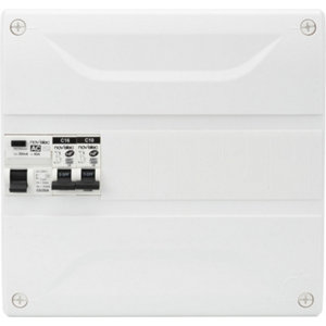 Tableau pré-équipé 1R 13 modules pour extérieur blanc