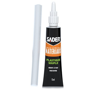 Colle spéciale plastique souple à prise rapide - Tube de 12ml