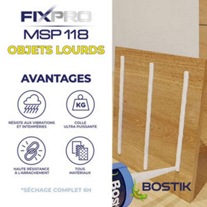 Mastic de fixation FIXPRO MSP118 290 ml