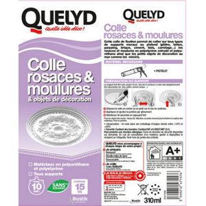 Colle pour rosaces, moulures et objets de décoration - Cartouche de 310ml