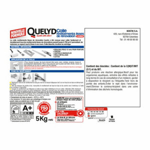 Colle pour revêtements lisses de rénovation lourds - 5kg