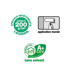 Colle pour revêtements lisses de rénovation légers - 10kg