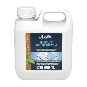 Enduit pour béton 1 L. - Bostik Rendement = 7,5 kg au m²