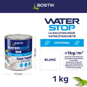 Membrane élastique d'étanchéité "Waterstop" couleur blanc - 1 kg