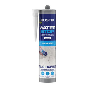 Membrane élastique d'étanchéité "Waterstop" couleur blanc - 290 ml