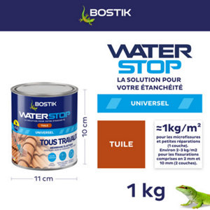 Membrane élastique d'étanchéité "Waterstop" couleur tuile - 1 kg