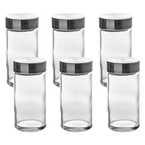 Lot de 6 bocaux à épices