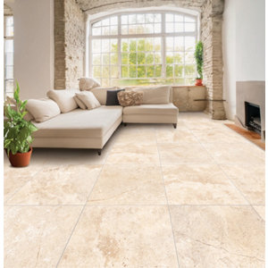 Carrelage de sol intérieur "Fontainebleau" l. 60 x L. 60 cm