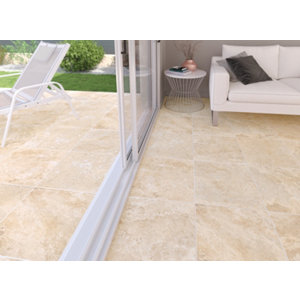 Carrelage de sol intérieur beige "Chambord"