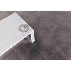 Carrelage de sol intérieur "Montceau" gris - l. 60,3 x L. 60,3 cm