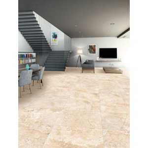 Carrelage de sol intérieur "Fontainebleau" l. 60 x L. 120 cm