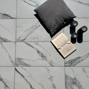 Carrelage intérieur marbre blanc 30 x 60,3 cm