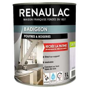 Badigeon poutres et boiseries flanelle satin 1 L