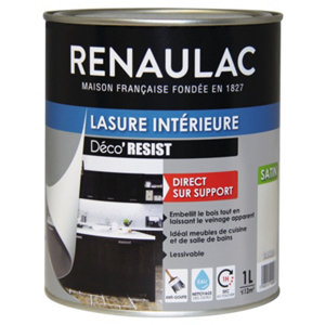 Lasure boiseries intérieures cuisine vanille 1 L