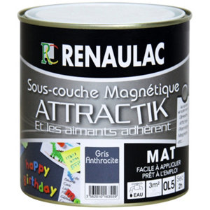 Sous-couche magnétique pour les murs intérieurs, tous types de supports 0,5 L