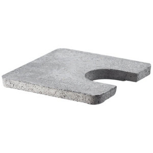 Couvercle en béton à trou 22 x 22 cm