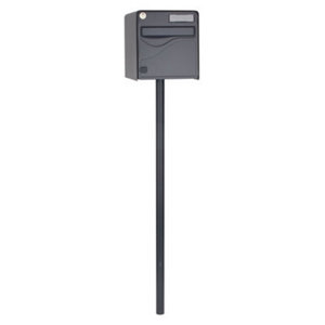 Pied de boîte aux lettres acier anthracite hauteur 115 cm