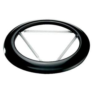 Rosace émaillée noir - Diamètre : 125 mm