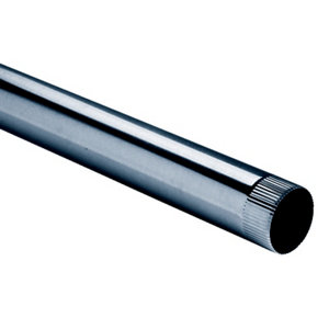 Tuyau aluminé - Diam : 125 mm - L. 0,5 m