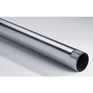 Tuyau aluminé - Diam : 129 mm - L. 1 m