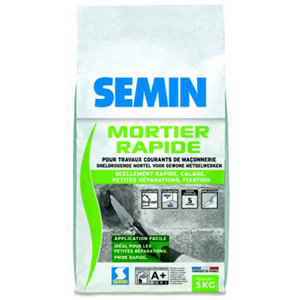 Mortier rapide pour travaux maçonnerie - sac de 5 kg