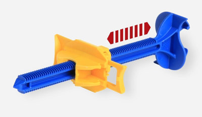Appui intermédiaire sécable Semin fixation réglable pour le doublage des murs sur ossatures 180 mm boite de