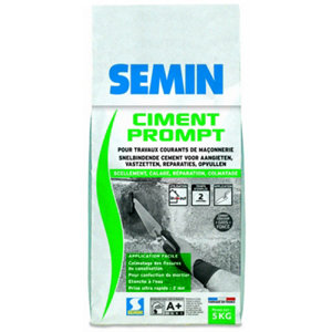 Ciment prompt pour travaux courants - sac de 5 kg