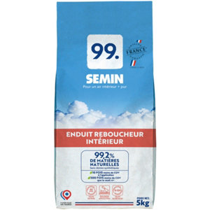 Enduit de rebouchage en poudre SEMIN99 - 5 kg
