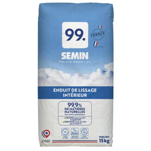 Enduit de lissage en poudre SEMIN99 - 15 kg