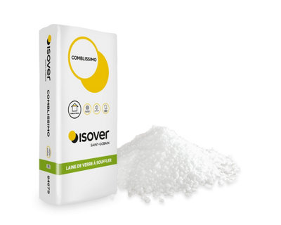 Laine de verre à souffler Isover Comblissimo pour isolation de combles perdus 17 3kg - vue 2