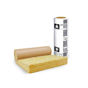 Laine de verre 100mm Comble perdu 40 R:2,5 - 10m x 1,2m - Rouleau kraft