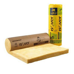 Rouleau laine de verre kraft 280 mm combles aménagés 35 R: 8 - 2 x 1,2 m