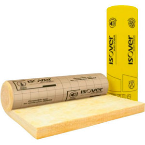 Laine de verre 130mm mur 35 R:3,70, 5,4m x 1,2m - Rouleau Kraft