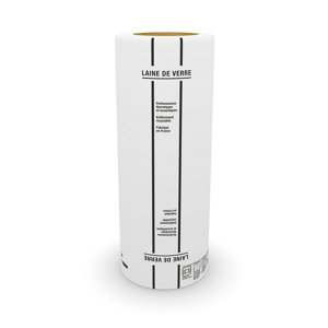 Laine de verre en rouleau kraft pour murs 32 R:3,15 Ép. 100 mm - 2,70 x 1,20 m