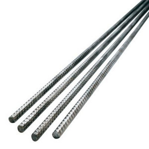 Fer à béton torsadé rond acier diamètre 10 mm L. 3 m