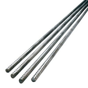 Fer à béton torsadé rond acier diamètre 12 mm L. 3 m