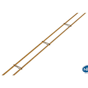 Chaînage épingle pour liaison entre les différents éléments d’un bâtiment L. 3 m, section 3 x 10 cm