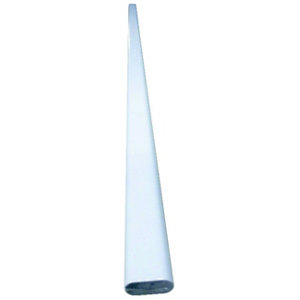 Tube ovale blanc L.1 m 50 x 30 x 15 mm